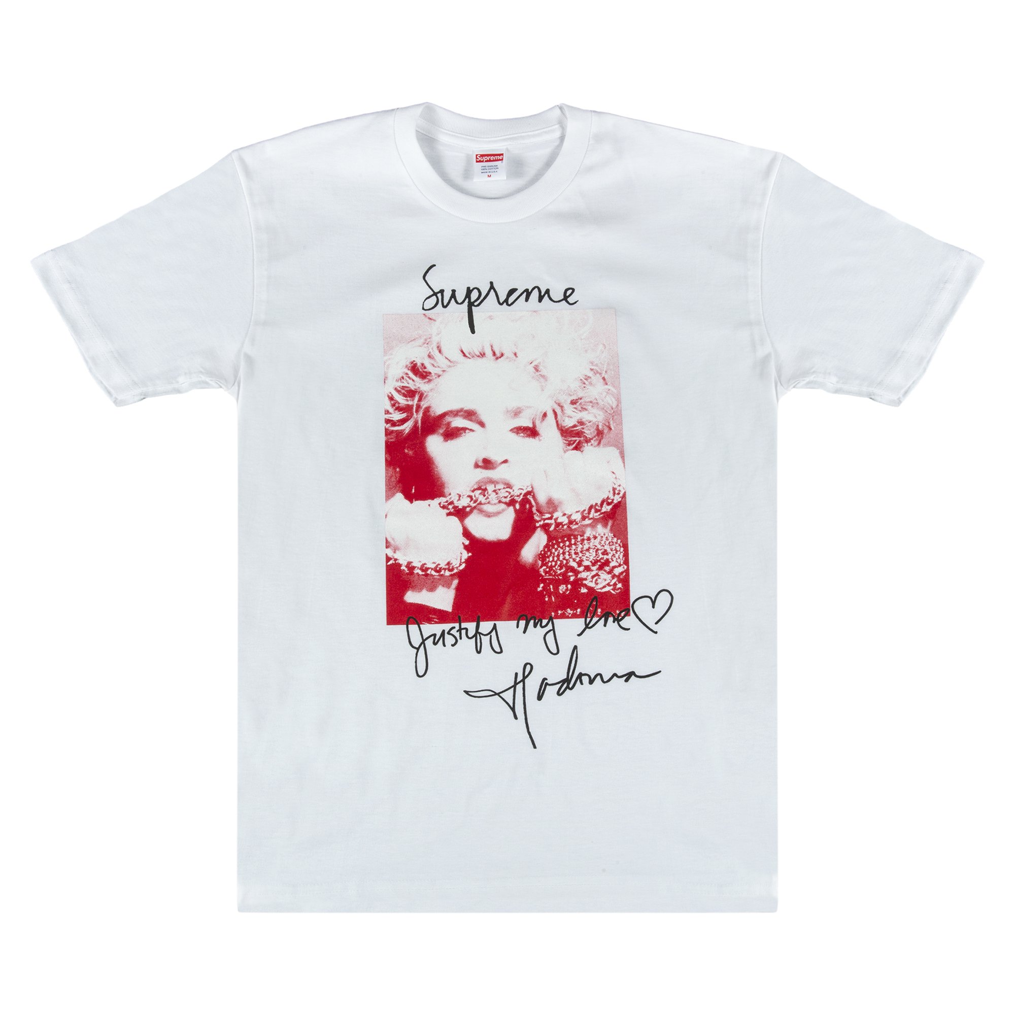 Buy Supreme Madonna T-Shirt 'White' - FW18T1 WHITE - White | GOAT AU