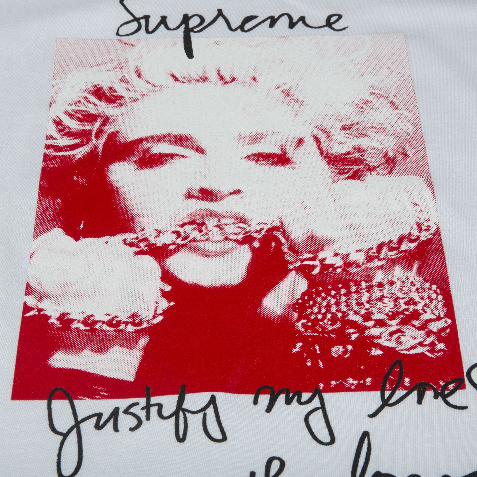 Supreme madonna tee white sales