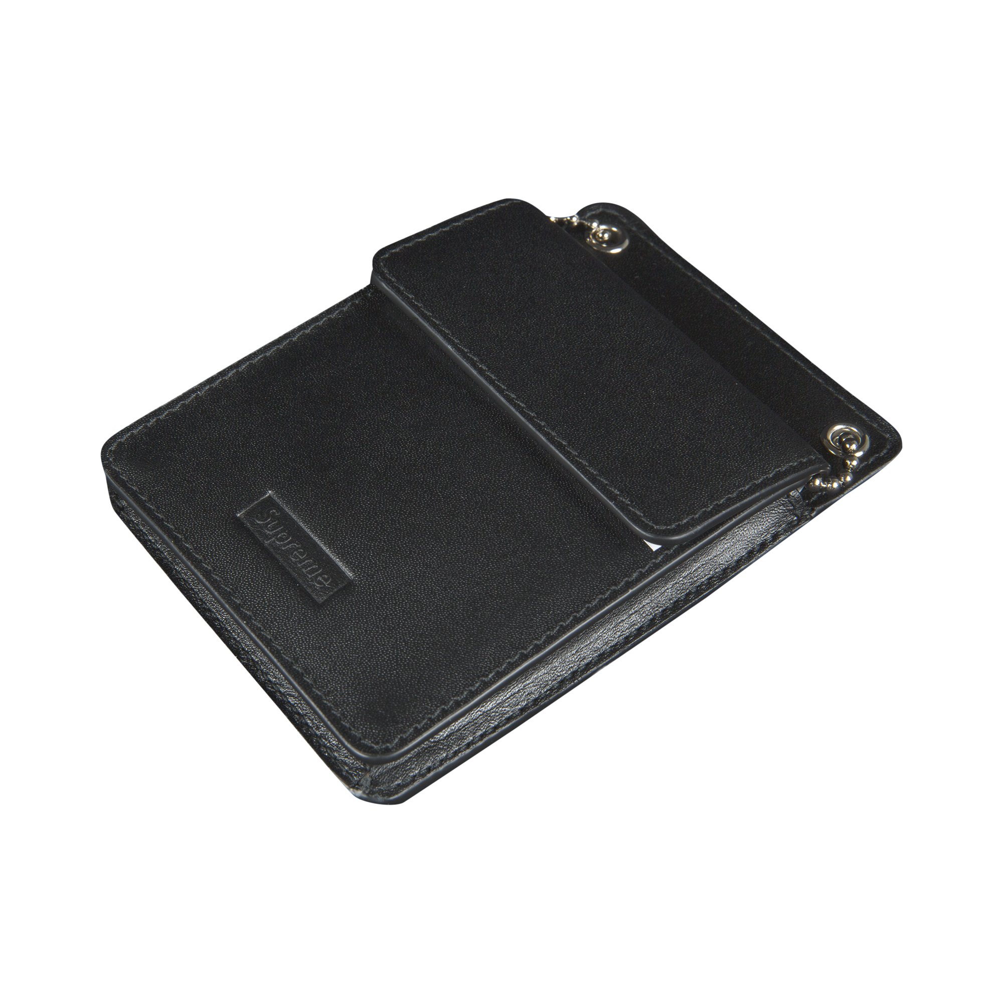 Buy Supreme Leather ID Holder and Wallet 'Black' - FW18A30 BLACK