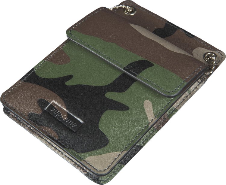Supreme Leather ID Holder and Wallet 'Camo'
