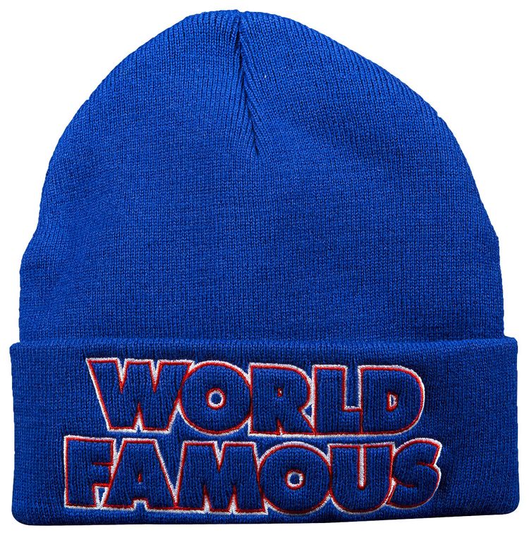 Supreme Outline Beanie Royal Blue