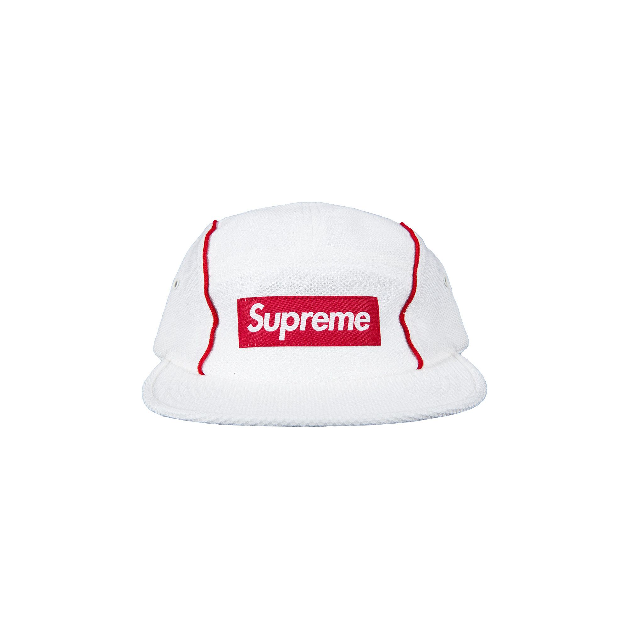Buy Supreme Pique Piping Camp Cap White SS19H70 WHITE GOAT