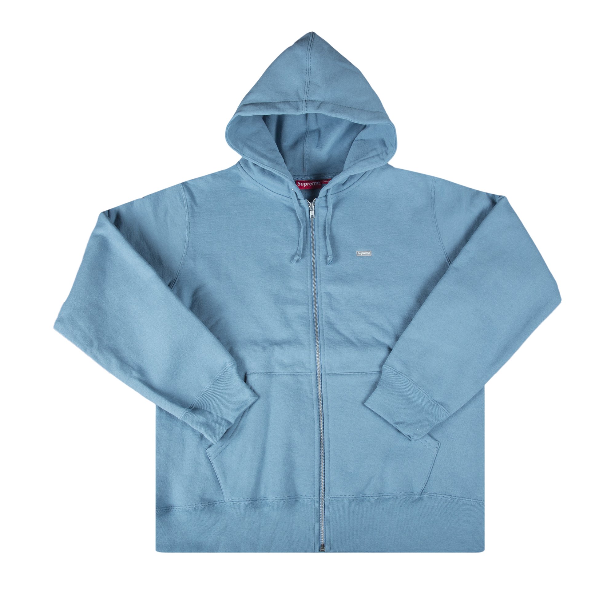 Supreme Reflective Small Box Zip Up Sweatshirt 'Blue' | GOAT