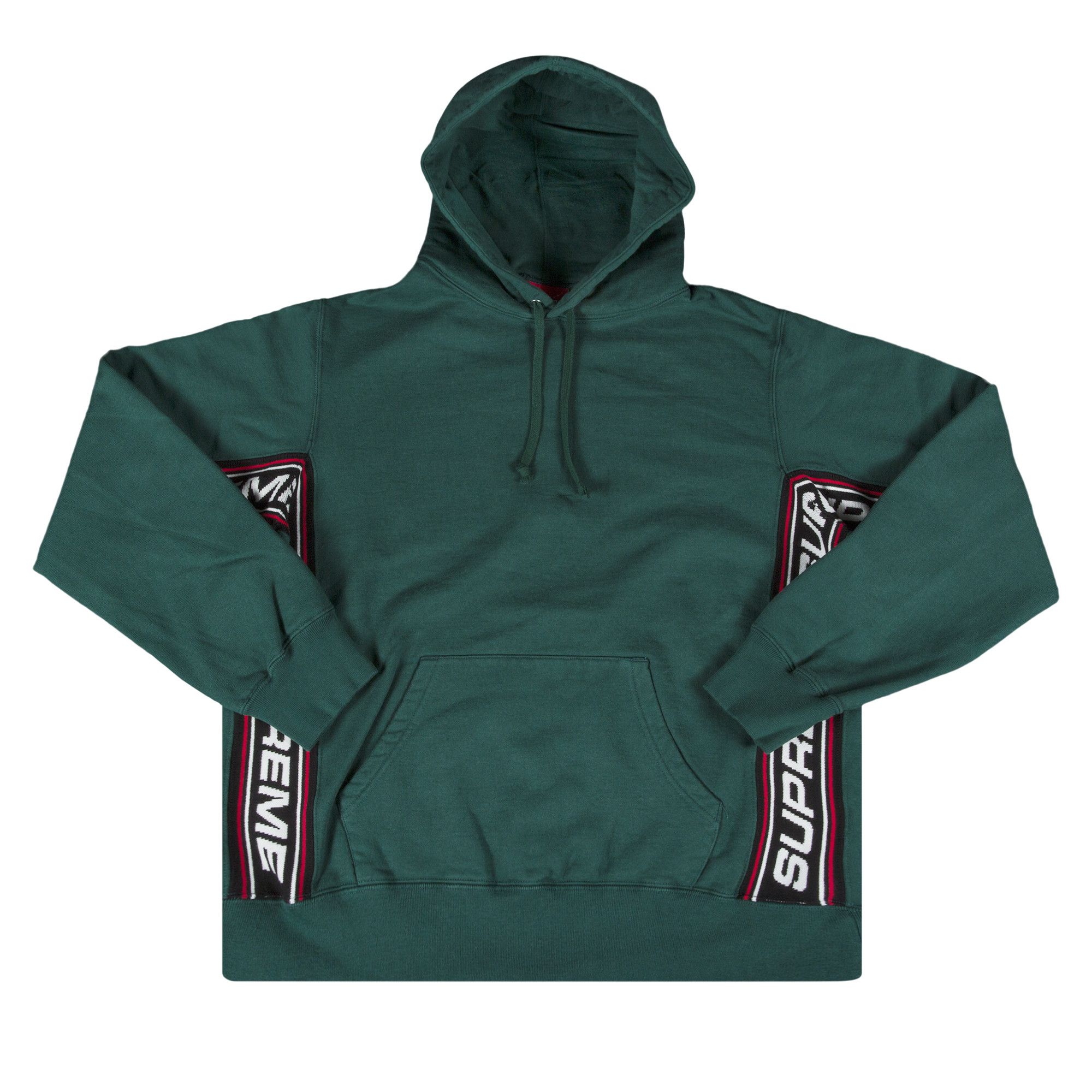 Text rib store hooded sweatshirt supreme