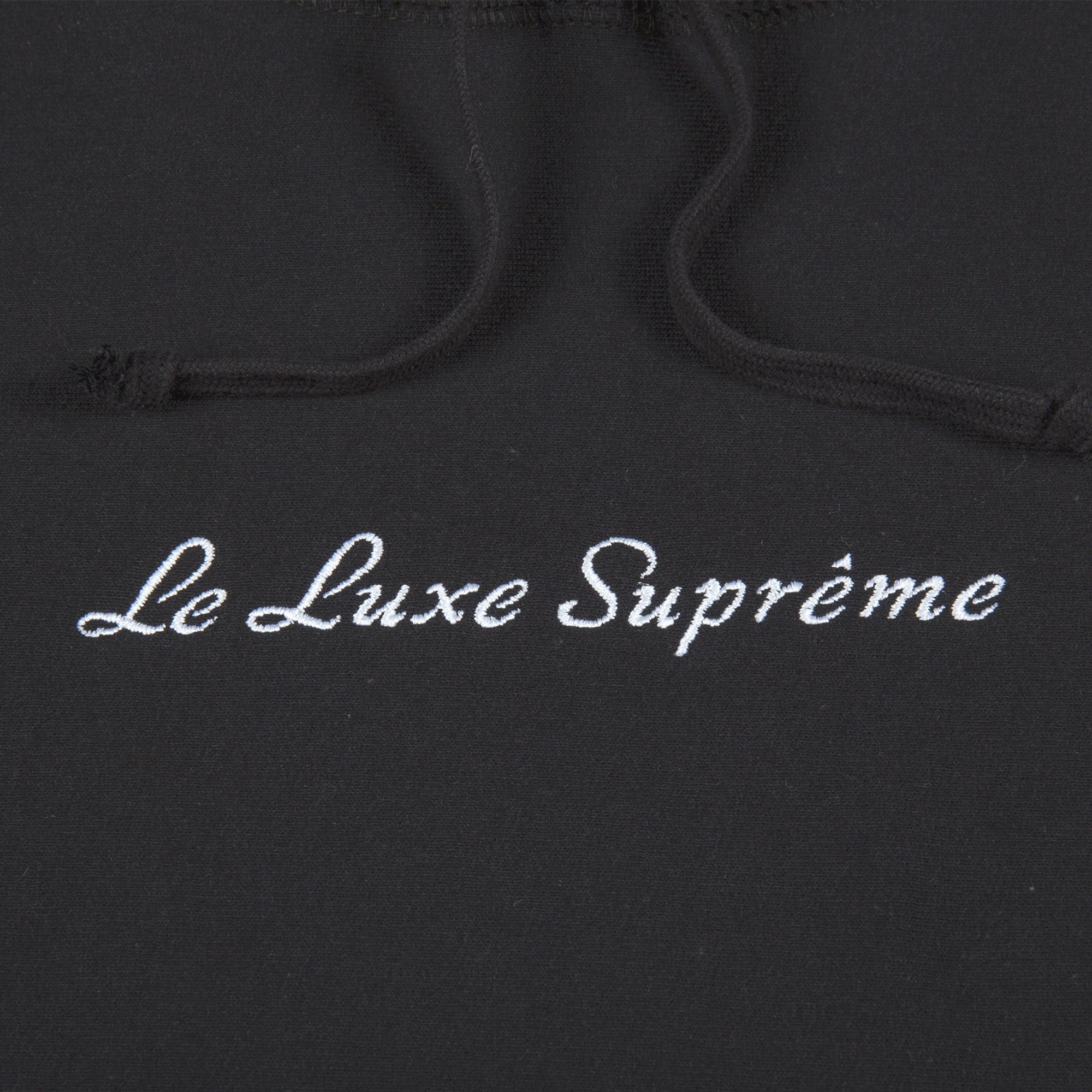 Buy Supreme Le Luxe Hooded Sweatshirt Black SS19SW61 BLACK GOAT