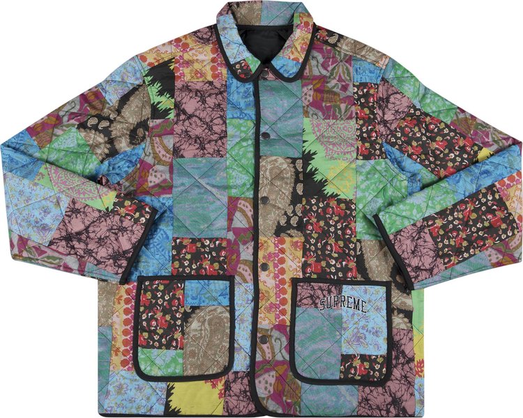 Supreme Reversible Patchwork Quilted Jacket 'Multi'