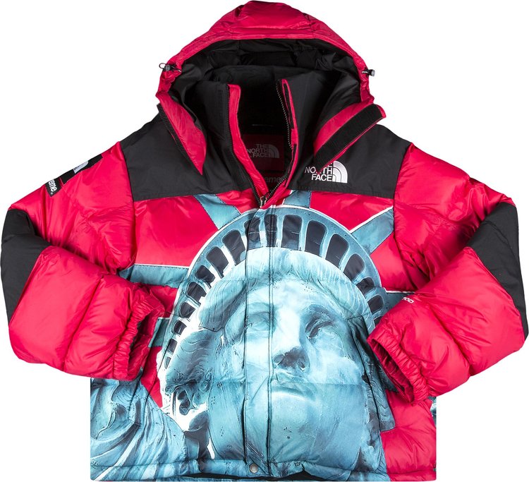 Supreme TNF Mountain Jacket FW 19 Statue of Liberty - Size 9 1/2 - Red