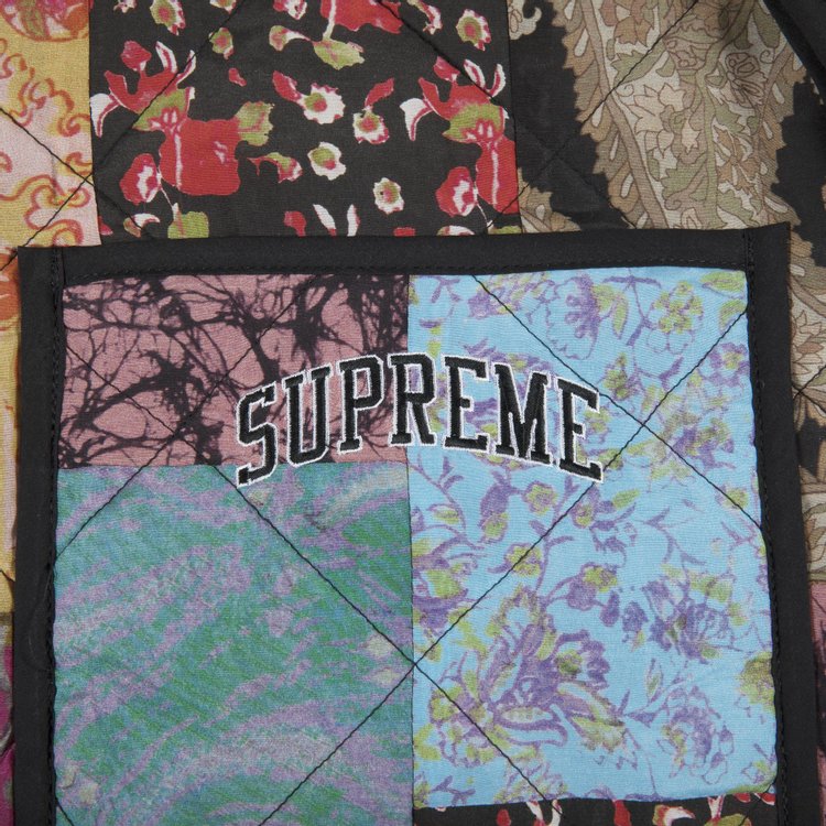 Supreme Reversible Patchwork Quilted Jacket Multi