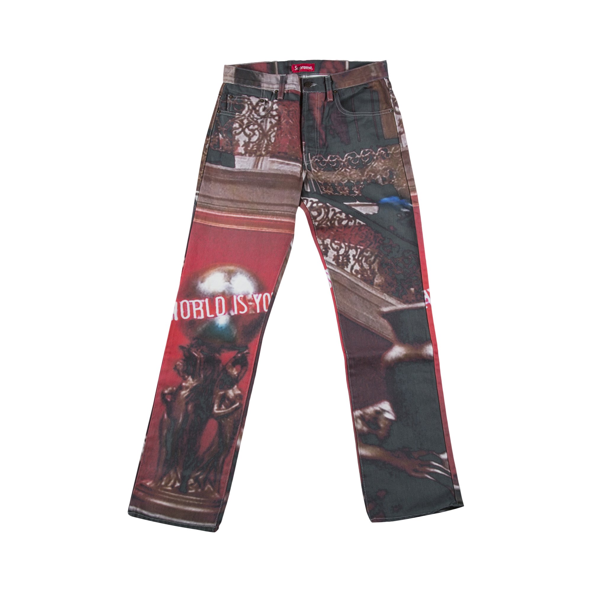 Supreme Scarface The World Is Yours 5-Pocket Jeans 'Multi' | GOAT