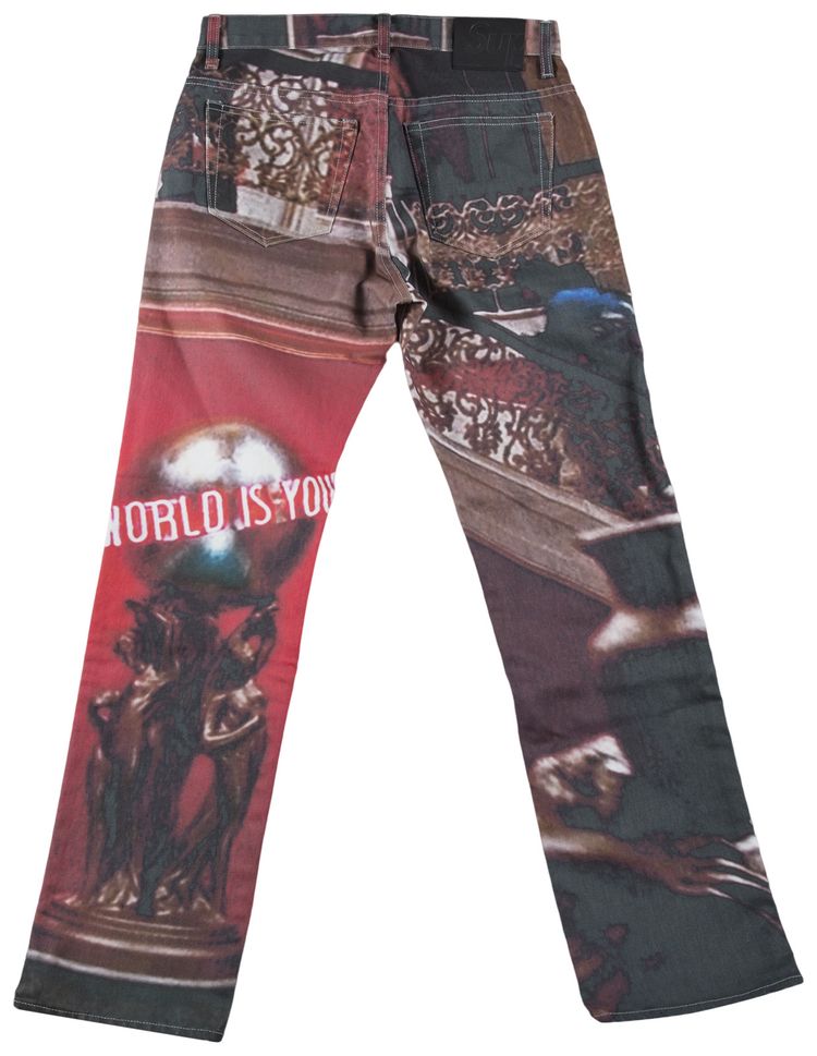 Supreme Scarface The World Is Yours 5 Pocket Jeans Multi