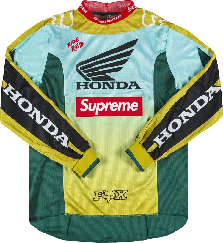 Supreme x Honda Fox Racing Moto Jersey 'Moss'