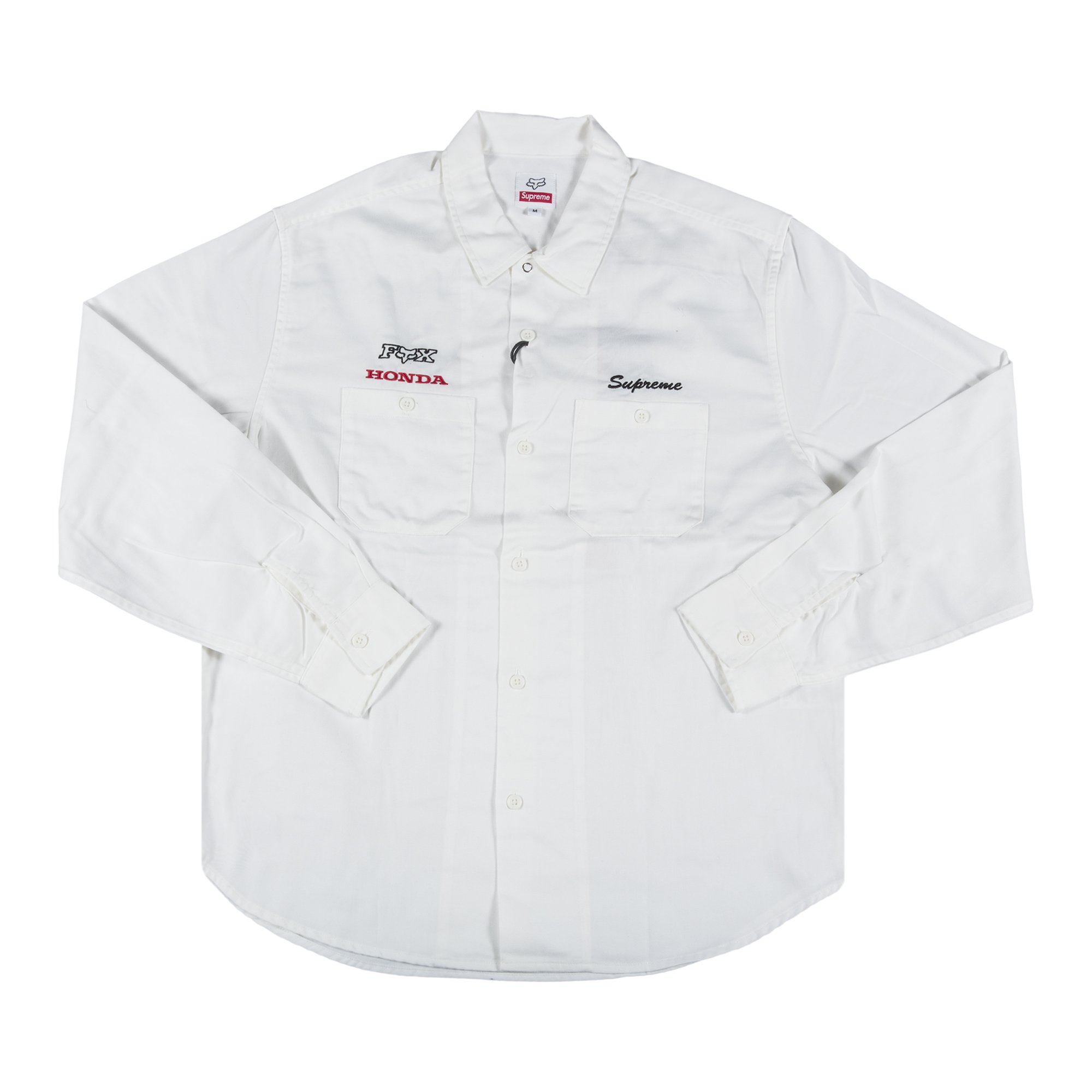 Supreme x Honda Fox Racing Work Shirt 'White'