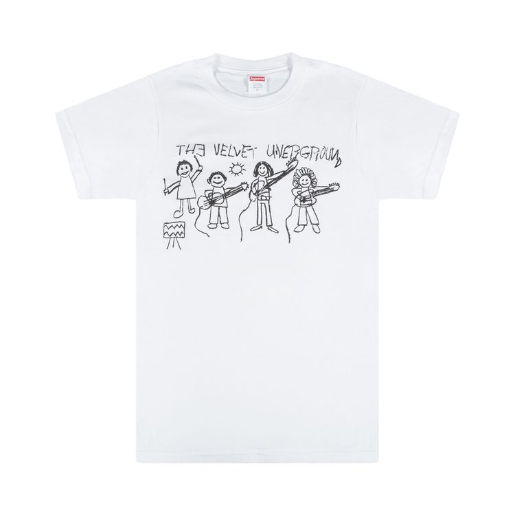 Supreme The Velvet Underground Drawing T Shirt White