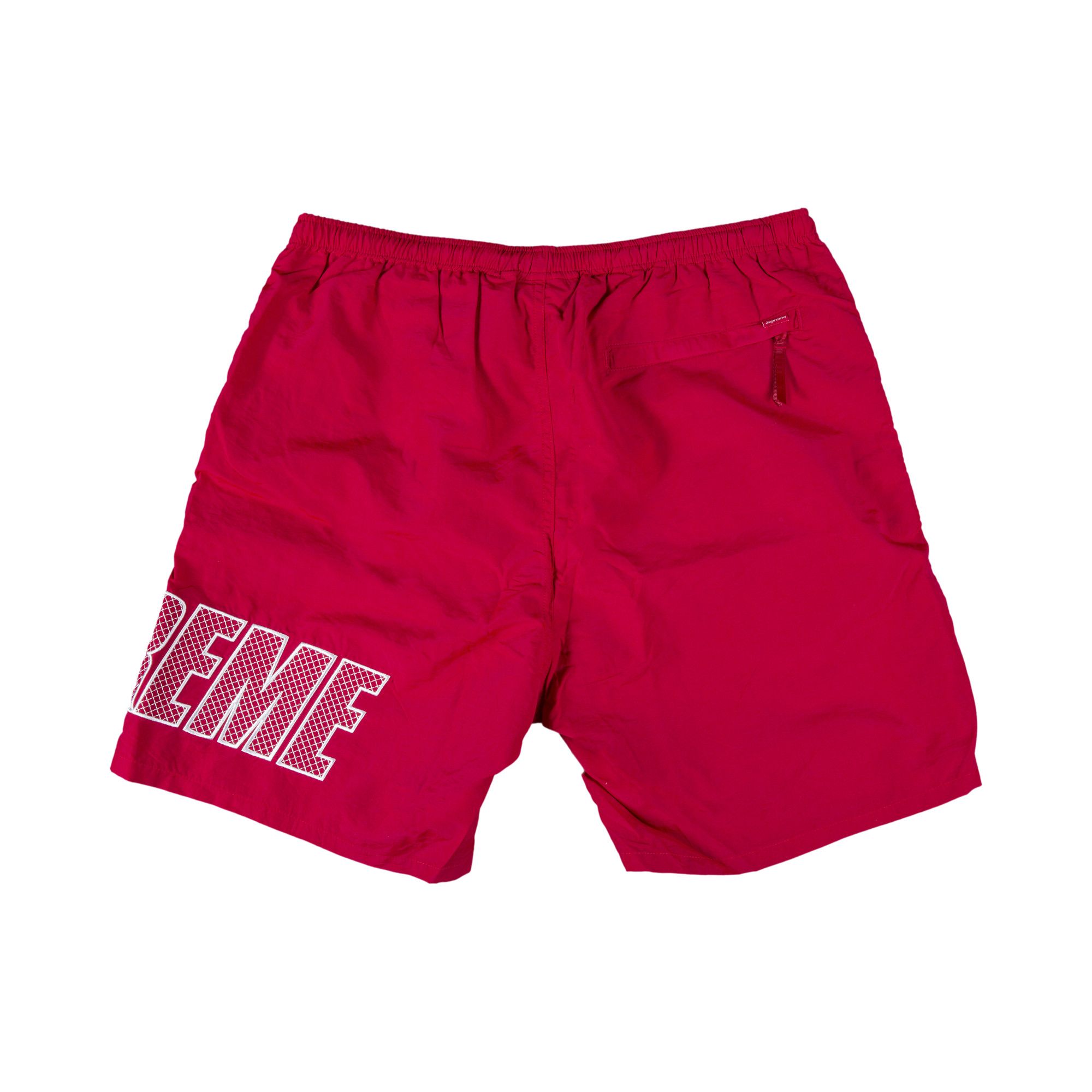 Buy Supreme Logo Appliqué Water Short 'Red' - SS19SH24 RED