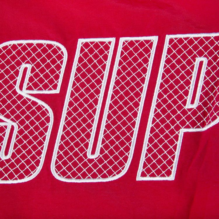 Supreme Logo Applique Water Short Red