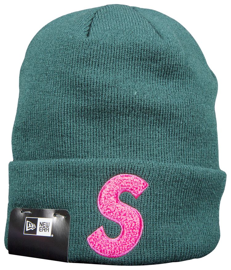 Supreme x New Era S Logo Beanie Green