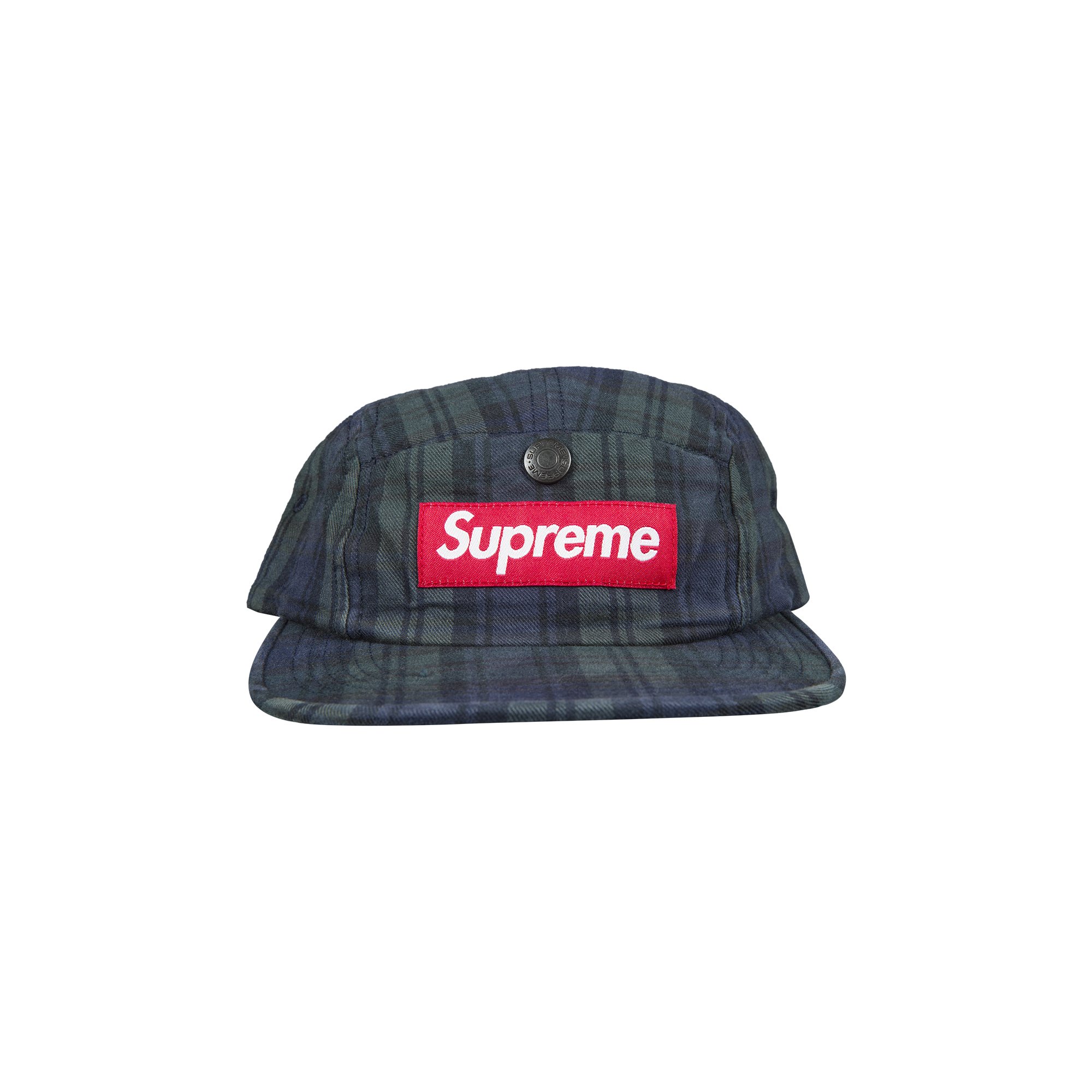 Buy Supreme Snap Button Pocket Camp Cap 'Plaid' - FW18H98 PLAID | GOAT