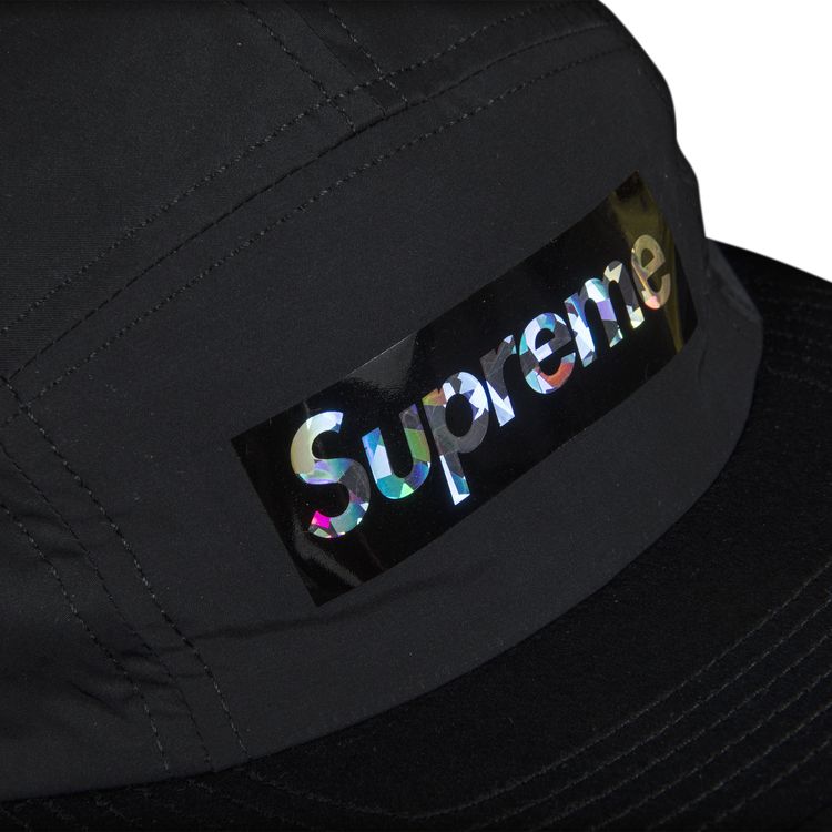 Supreme Holographic Camp Cap Black