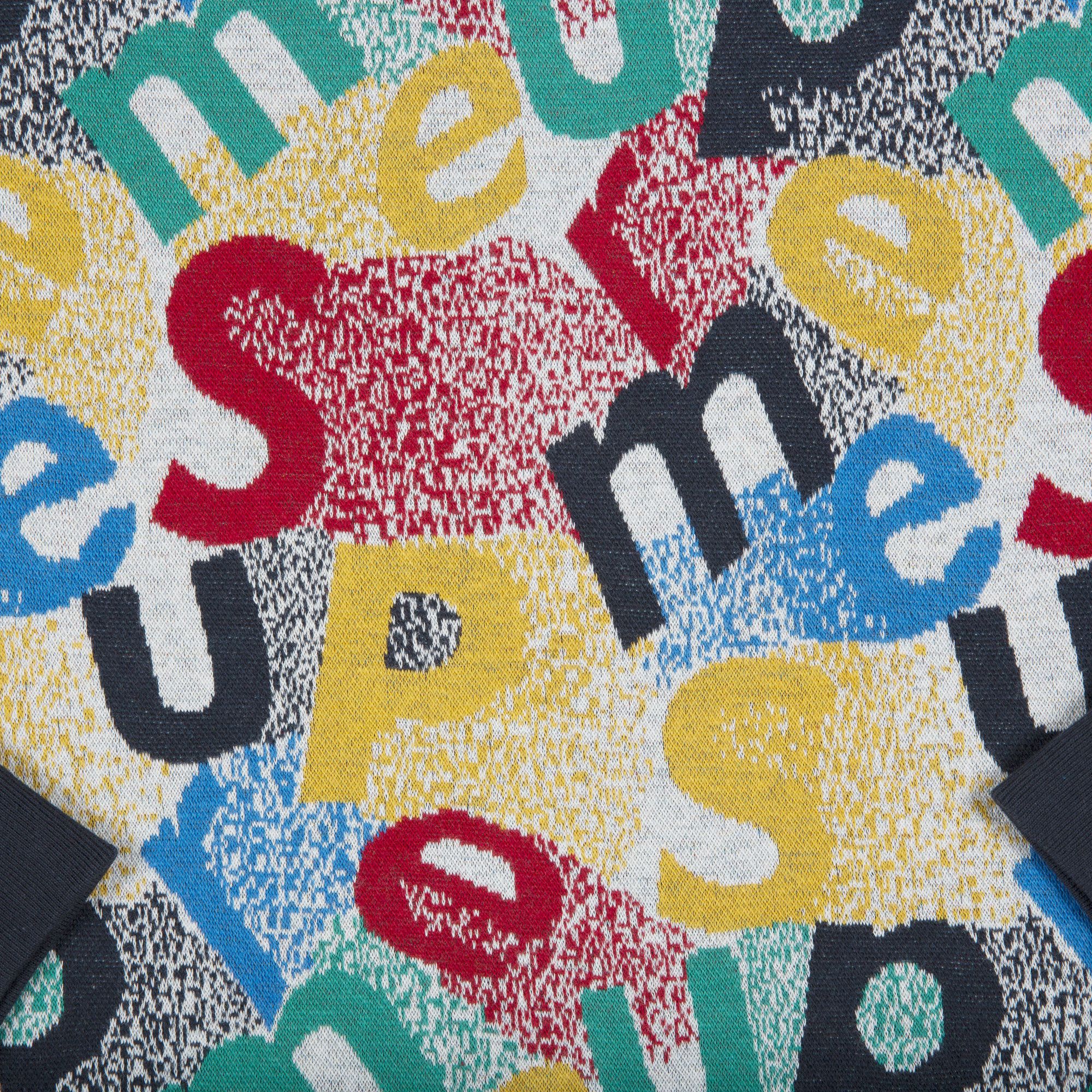 Buy Supreme Scatter Text Crewneck 'Navy' - FW19KN9 NAVY | GOAT UK