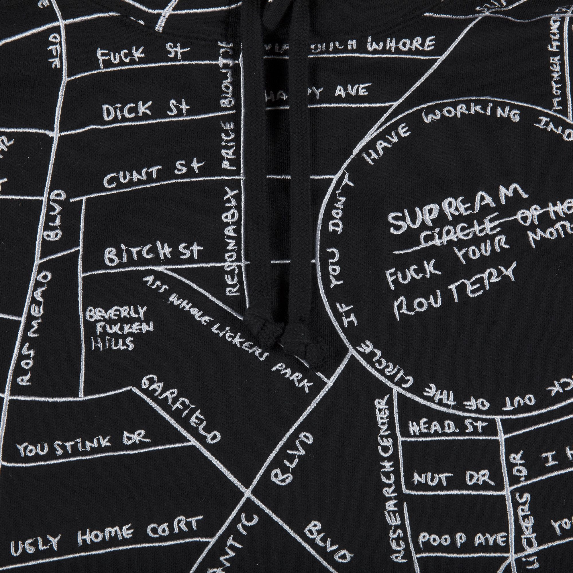 Supreme gonz embroidered map hoodie discount