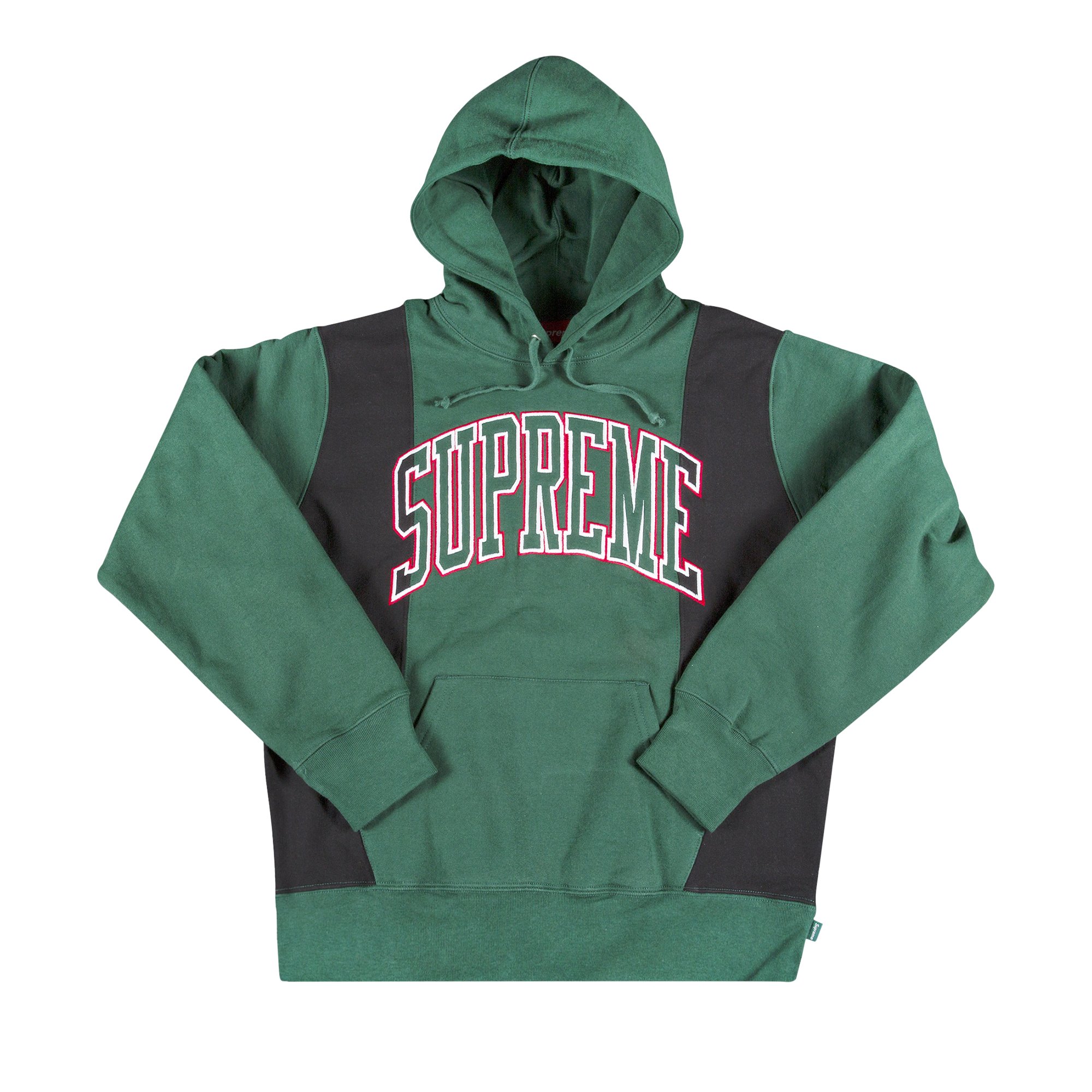 Supreme Paneled Arc Hooded Sweatshirt 'Green'