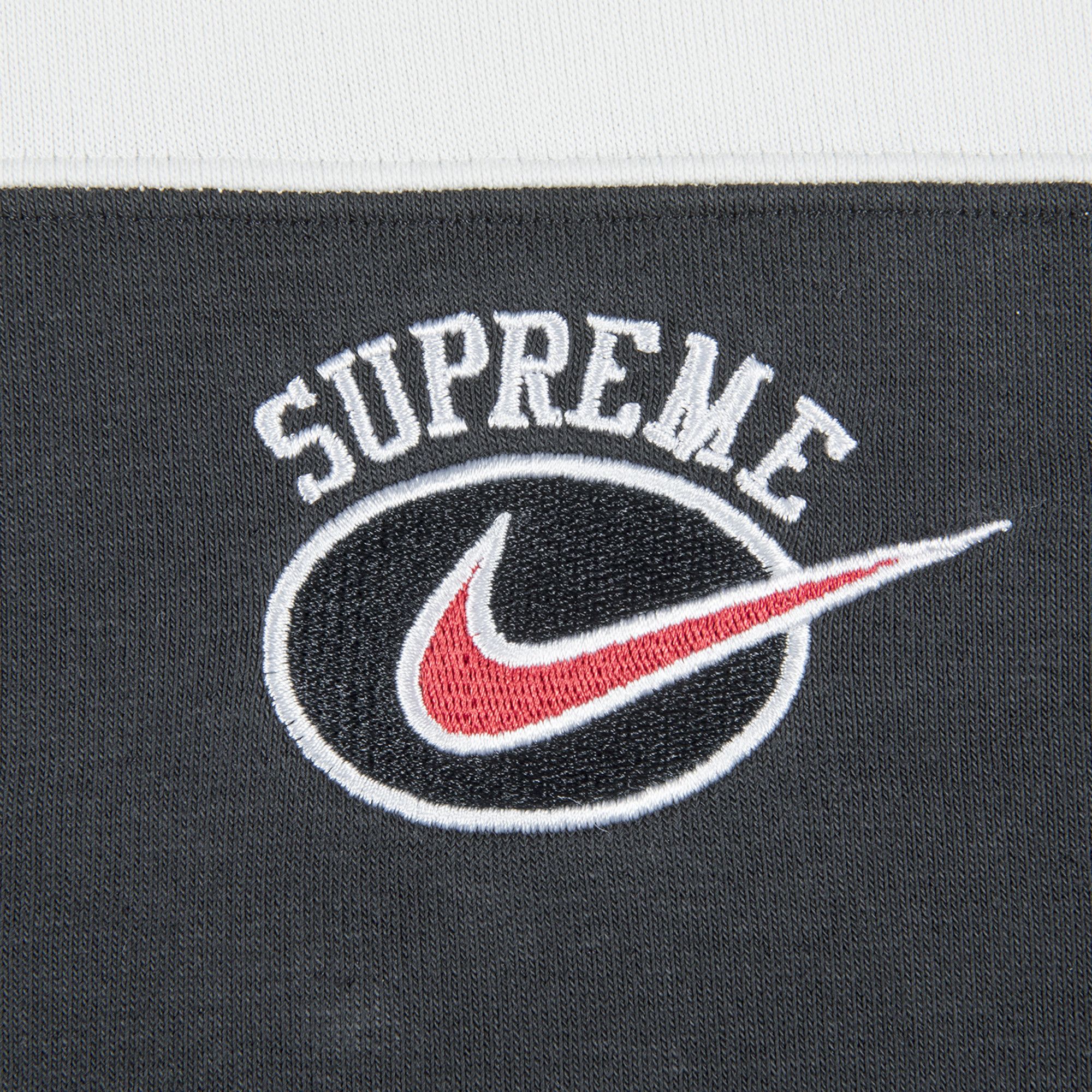 Size m Supreme x Nike Stripe Hooded Sweatshirt Black