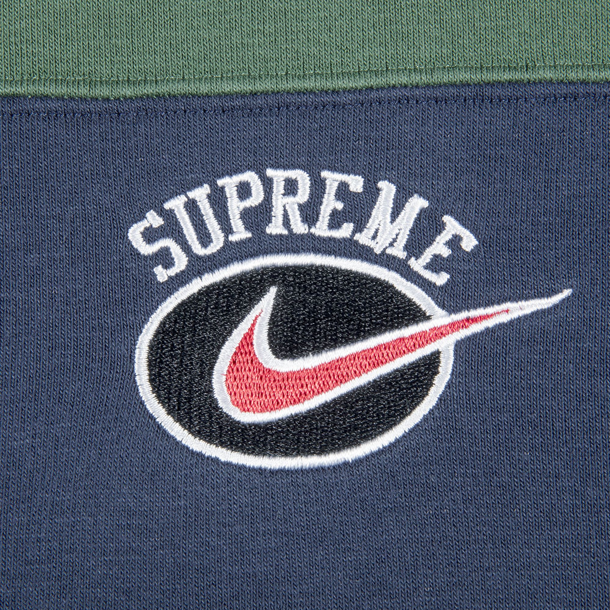 Buy Supreme x Nike Stripe Hooded Sweatshirt Navy SS19SW4 NAVY GOAT