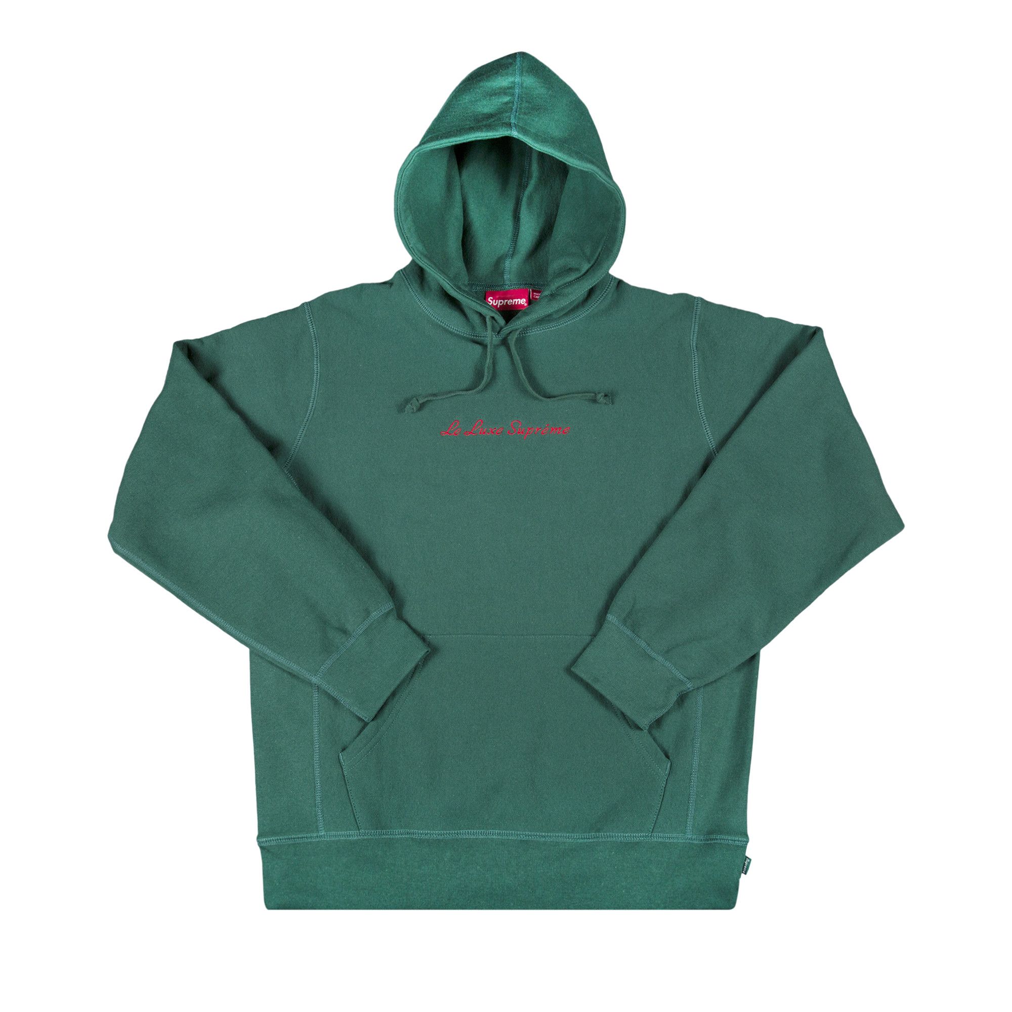 Buy Supreme Le Luxe Hooded Sweatshirt Green SS19SW61 GREEN GOAT