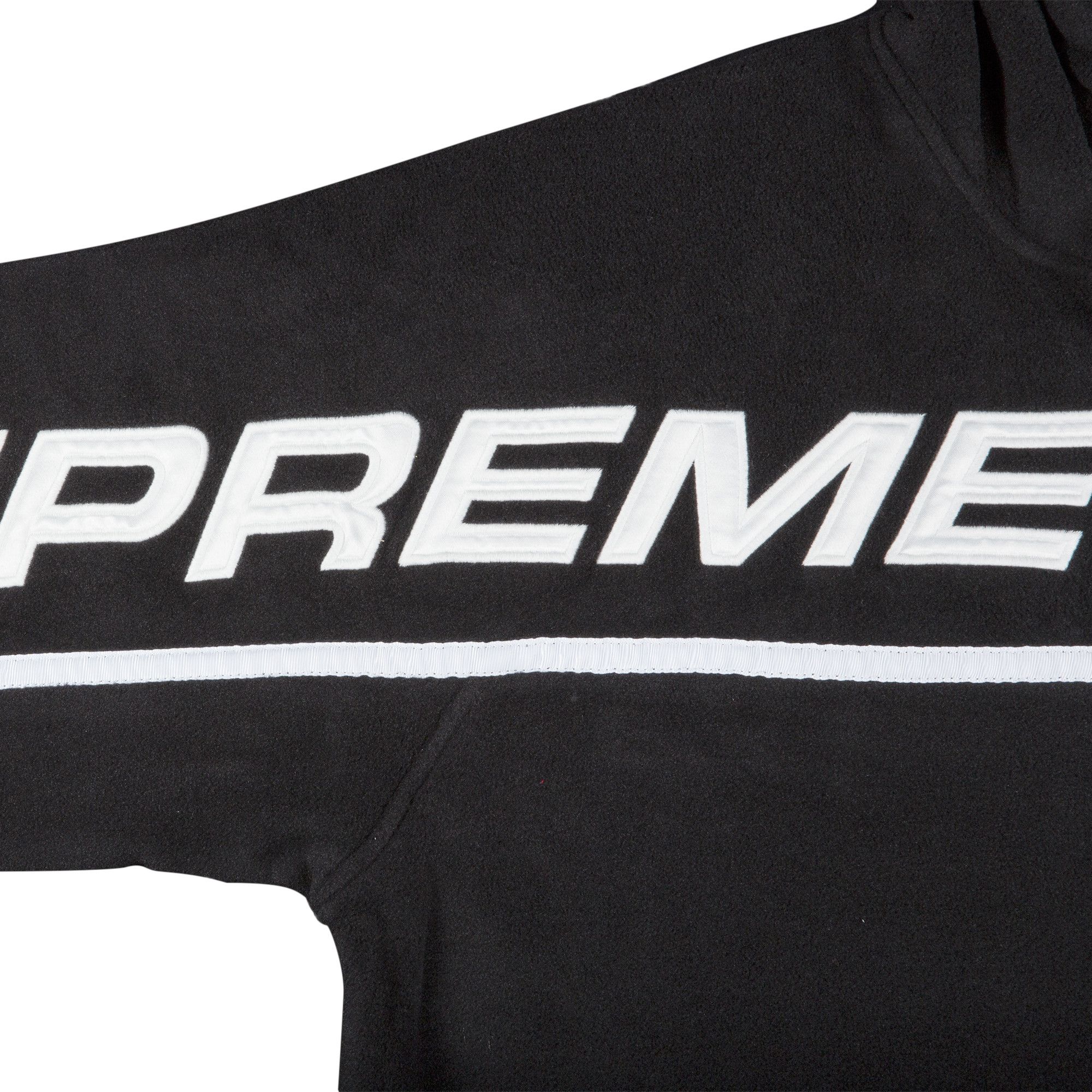 Size xl Supreme Polartec Half Zip Hooded Sweatshirt Black