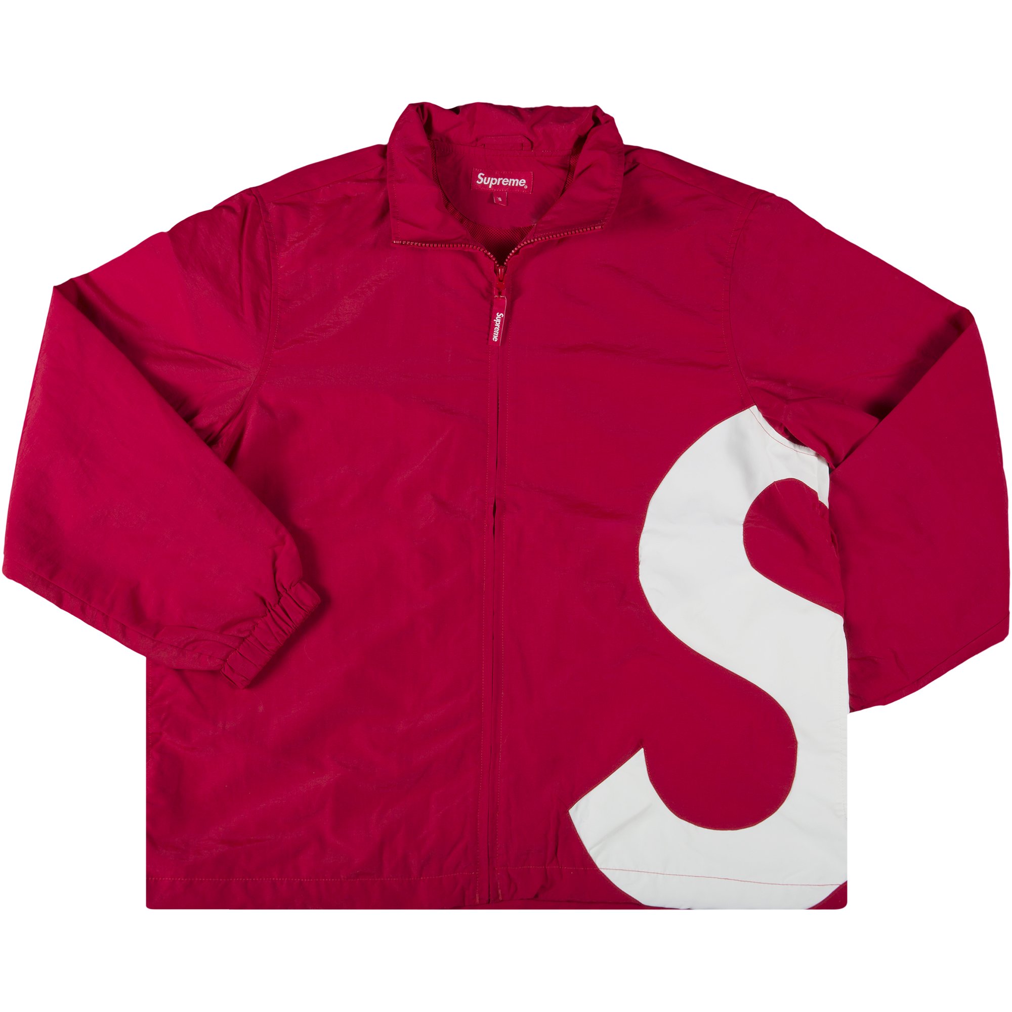 Buy Supreme S Logo Track Jacket 'Red' - SS19J85 RED | GOAT
