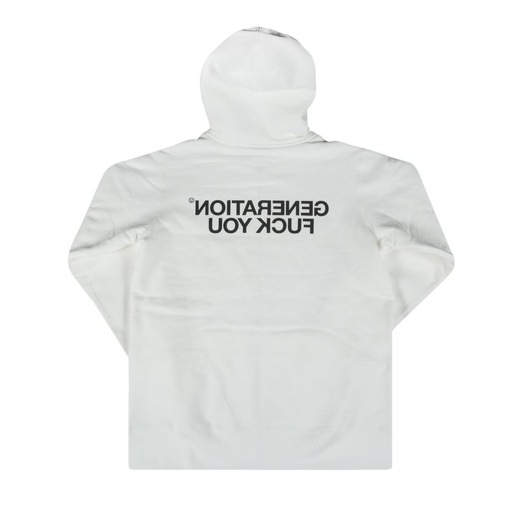 Supreme x Undercover Generation Fuck You Zip Up Sweat White