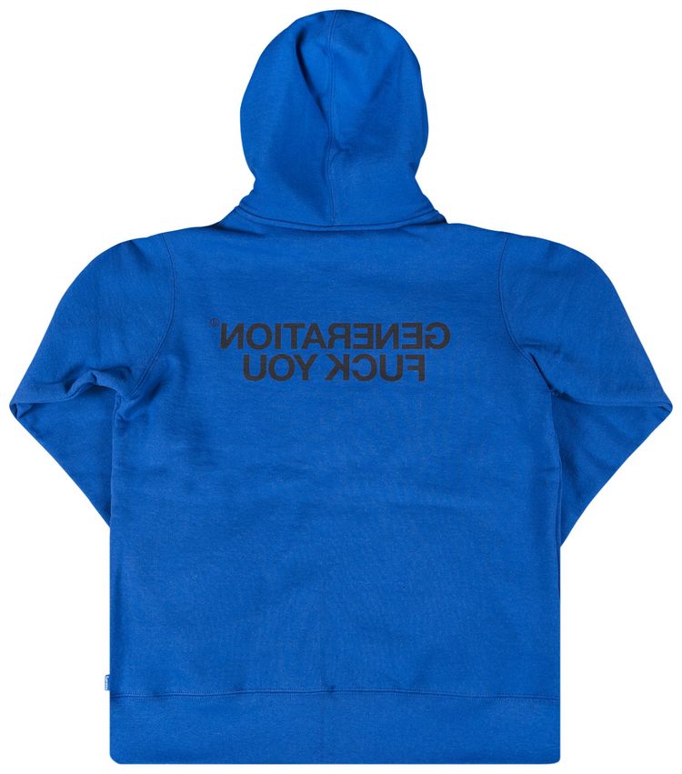 Supreme x Undercover Generation Fuck You Zip Up Sweat Royal Blue