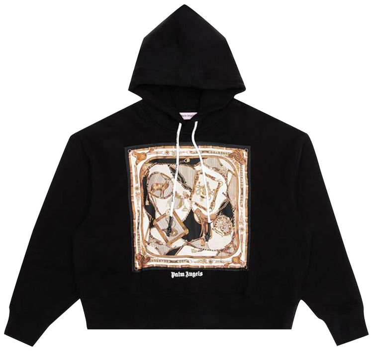 Palm Angels Foulard Hoodie BlackMulti