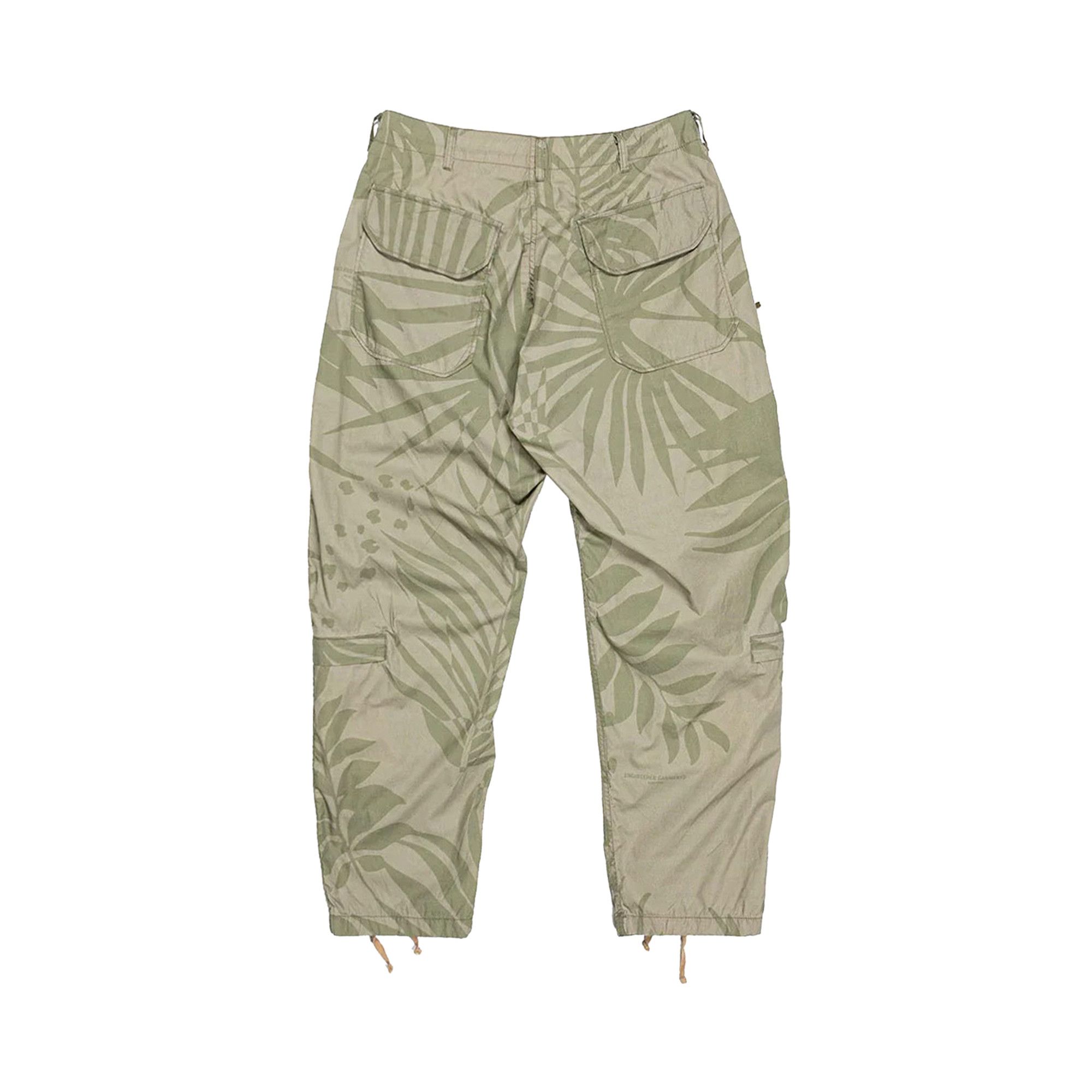 Buy Engineered Garments Aircrew Pant 'Khaki/Olive Leaf Print