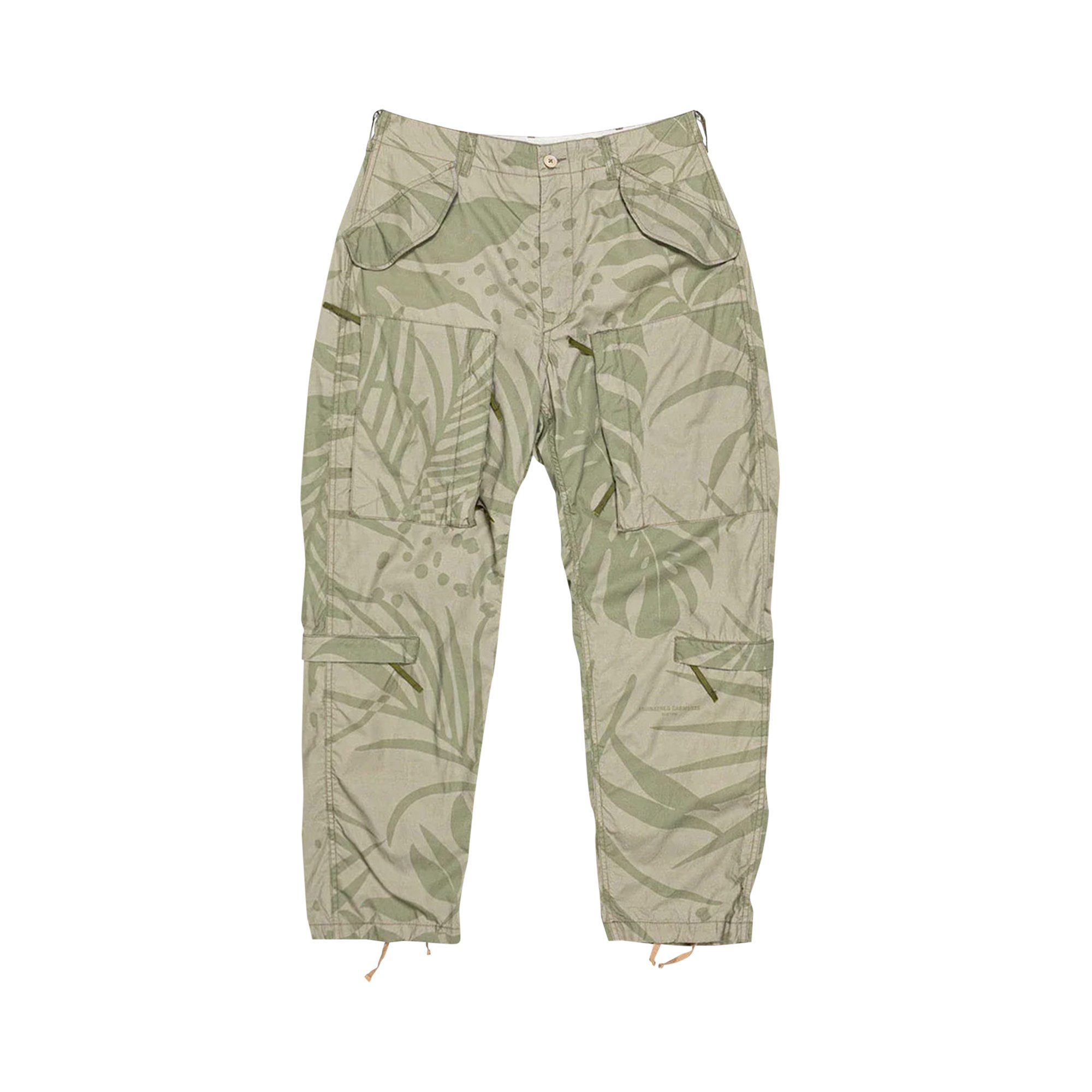 Buy Engineered Garments Aircrew Pant 'Khaki/Olive Leaf Print