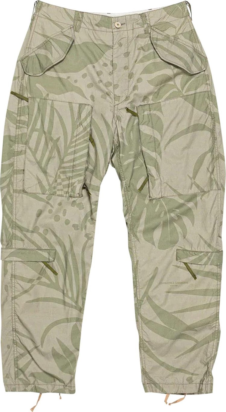 Engineered Garments Aircrew Pant 'Khaki/Olive Leaf Print'