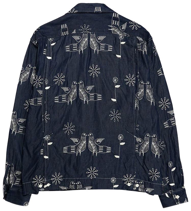 Engineered Garments Graphic Print Shirt Indigo
