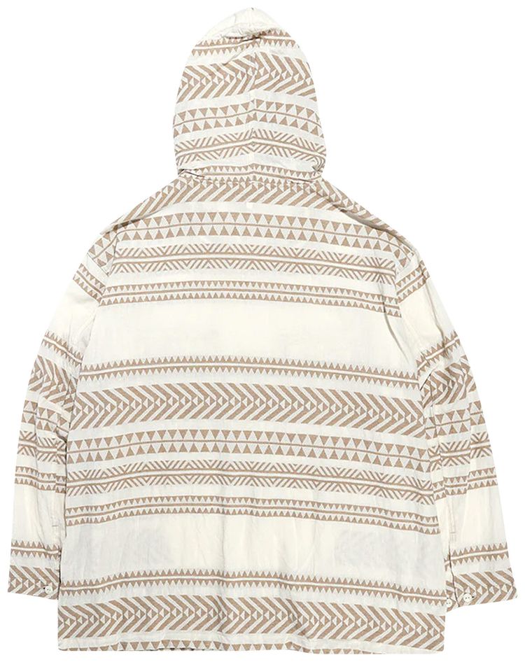 Engineered Garments Graphic Print Hoddie Beige