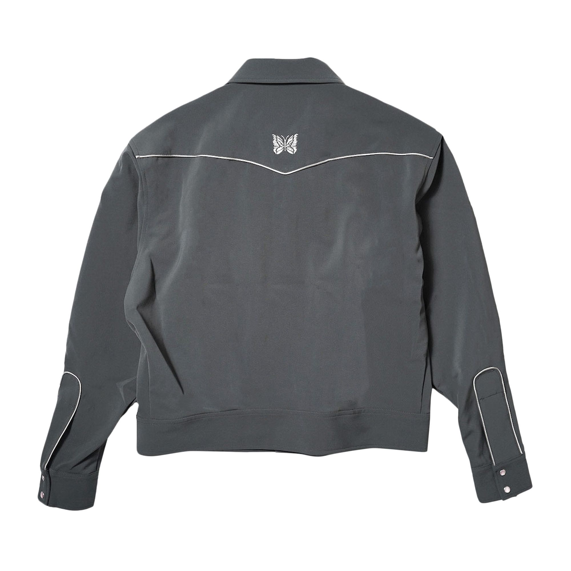 Buy Needles Piping Cowboy Jacket 'Charcoal' - LQ162 CHAR | GOAT Buy Needles Piping Cowboy Jacket 'Charcoal' - LQ162 CHAR | GOAT