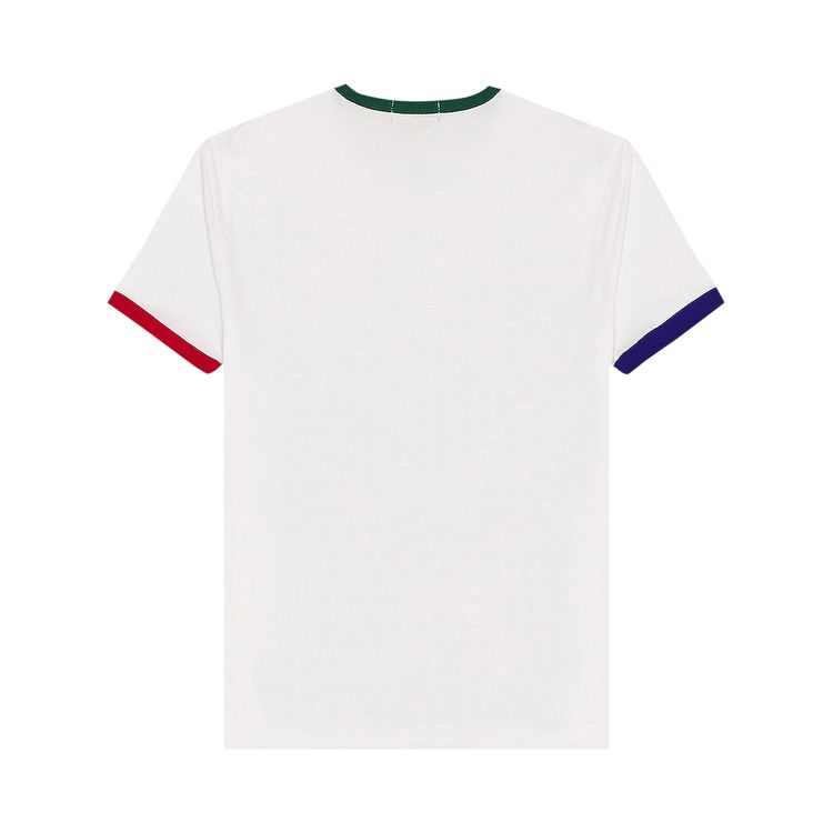 Polo Ralph Lauren Short Sleeve Contrast Polo Bear Crewneck T Shirt WhiteMulticolor