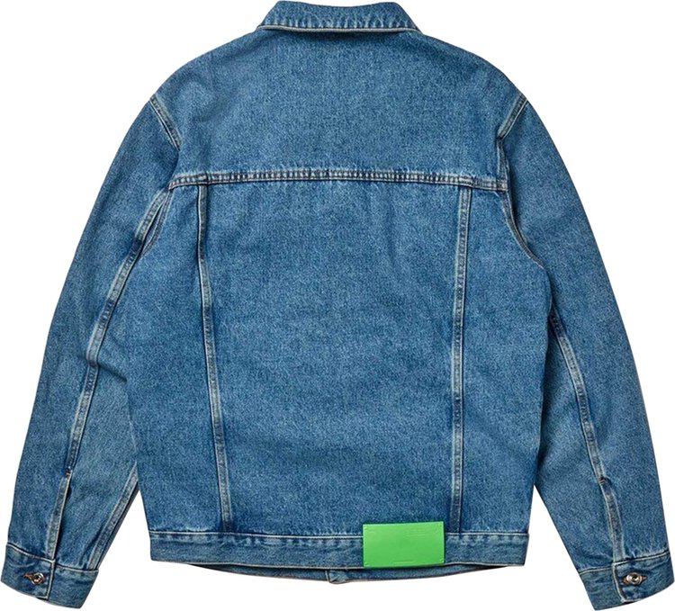 Off White Skate Denim Jacket Medium Blue