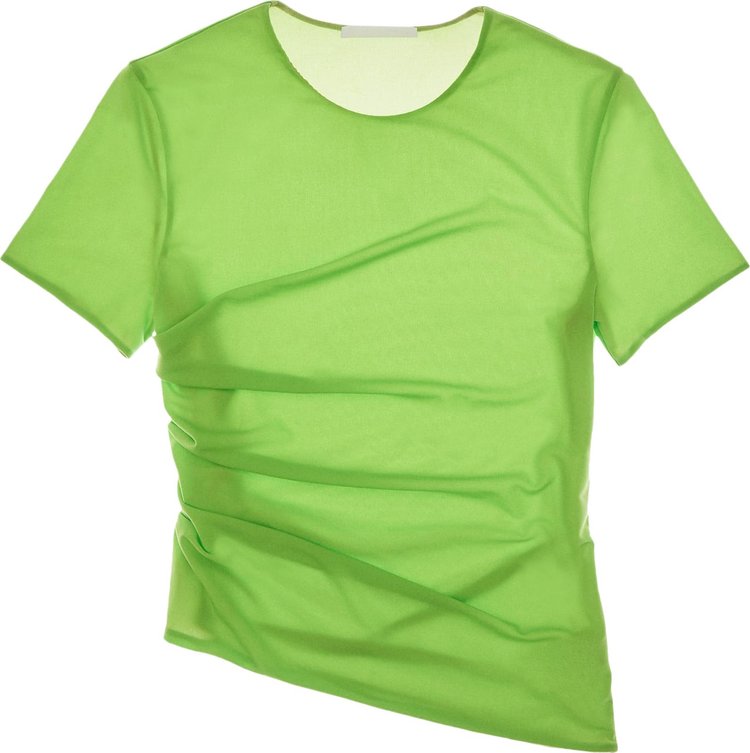 Helmut Lang Ruched Reversible Tee 'Lawn'