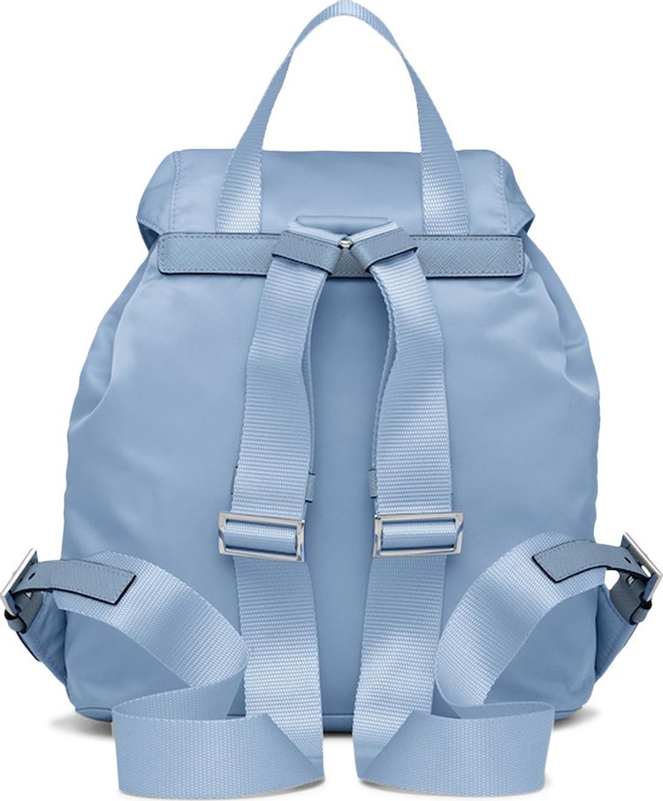 Prada Celeste Small Re Nylon Backpack Celeste