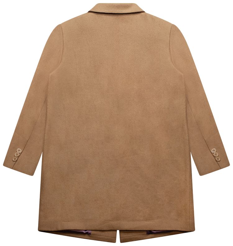 KidSuper Face Coat Camel