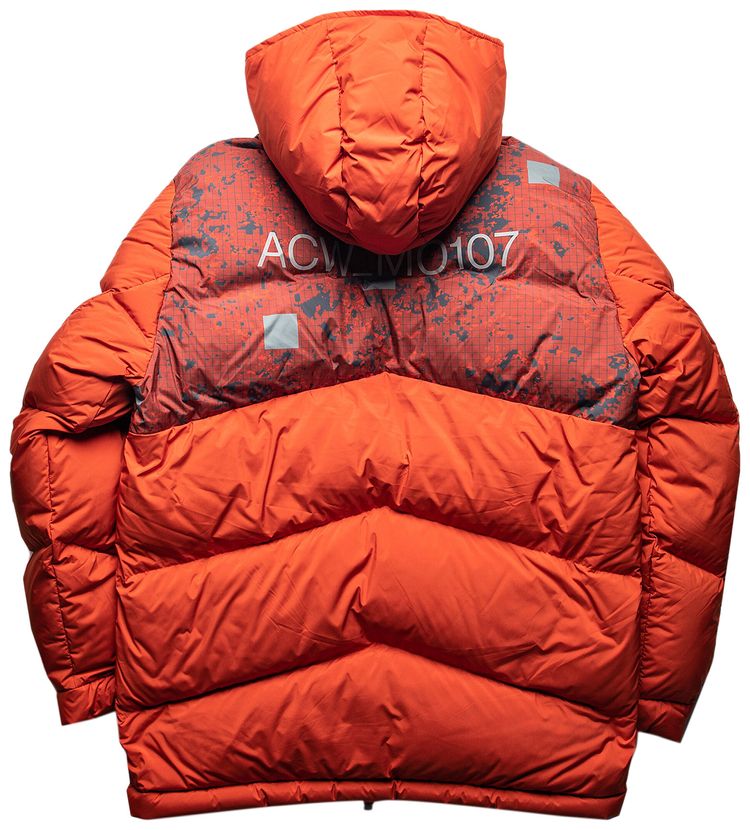 A Cold Wall Rust Paneled Down Jacket Rust Orange