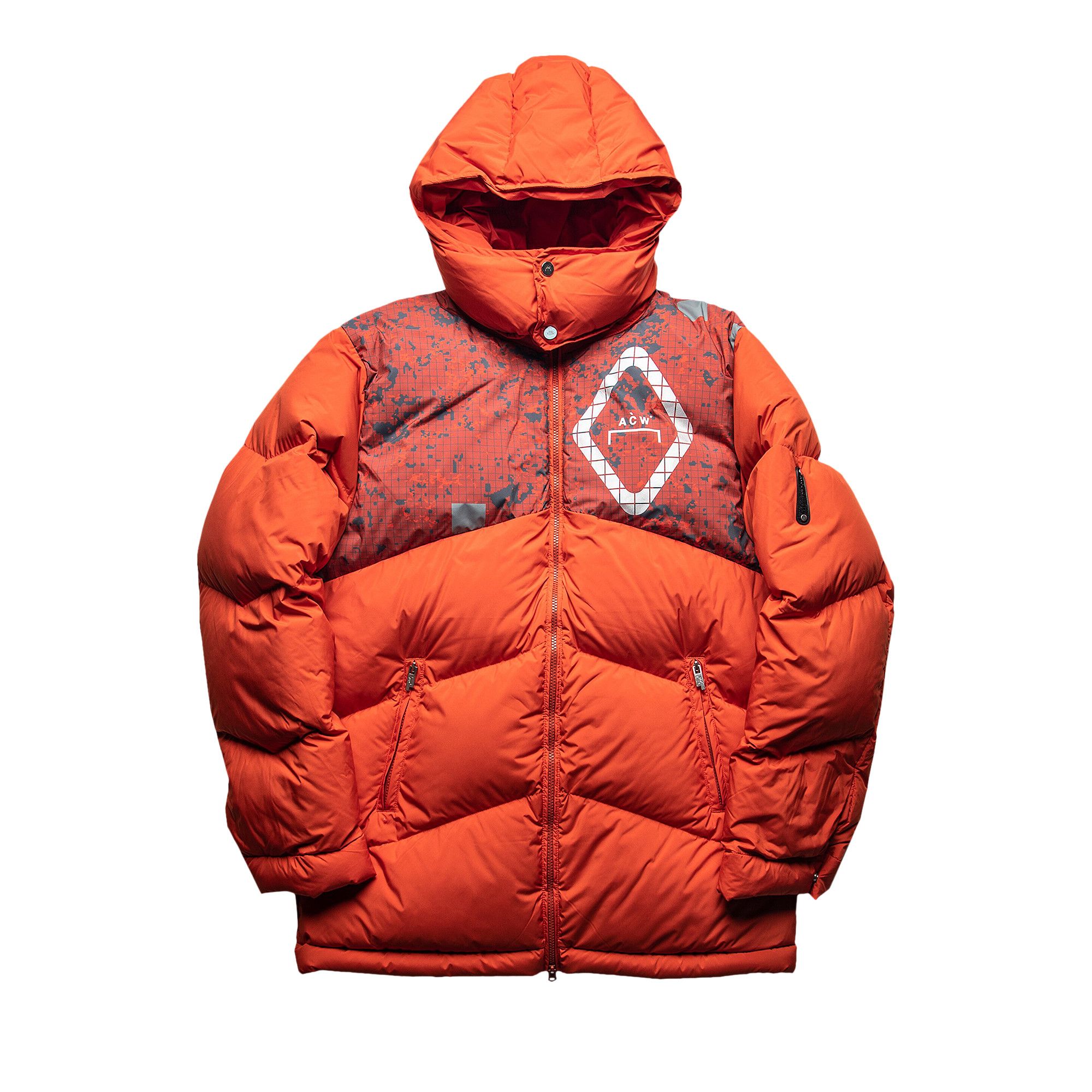 Buy A Cold Wall Rust Paneled Down Jacket Rust Orange ACWMO107 RUST GOAT