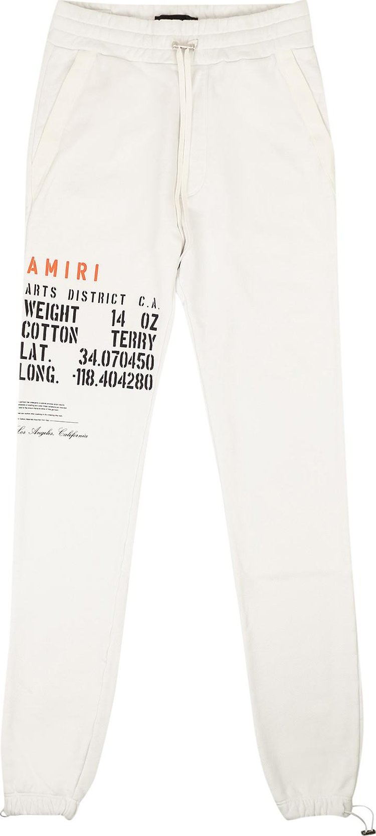 Buy Amiri Military Stencil Sweatpant 'White' - PF22MJL048 100 WHIT | GOAT