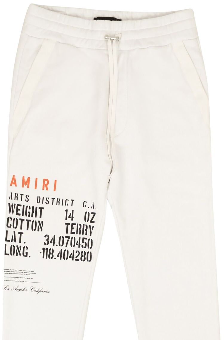 Amiri Military Stencil Sweatpant White