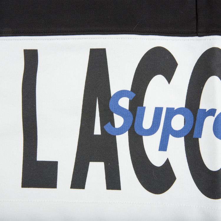 Supreme x Lacoste Logo Panel Sweatshort Black