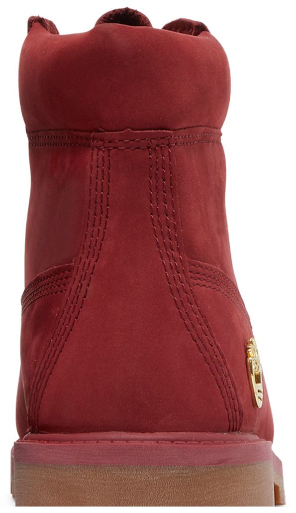 Timberland 6 Inch Premium Junior Burgundy